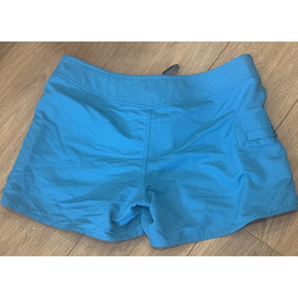 PATAGONIA Women 10 WATER GIRL Board Short Teal Nylon Drawstring Gorpcore NEW